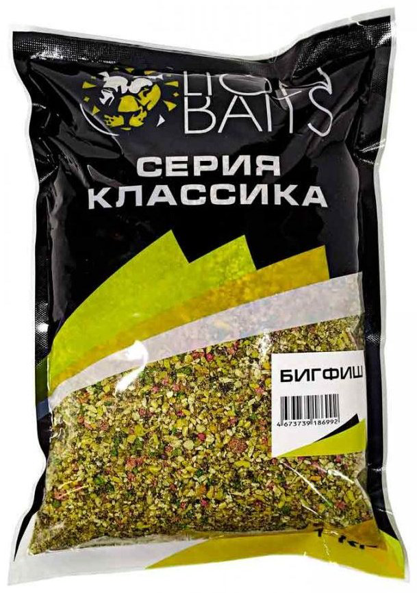 Прикормка Lion Baits Прикормка классика 1кг Биг фиш Биг фиш 1 кг купить,NaN