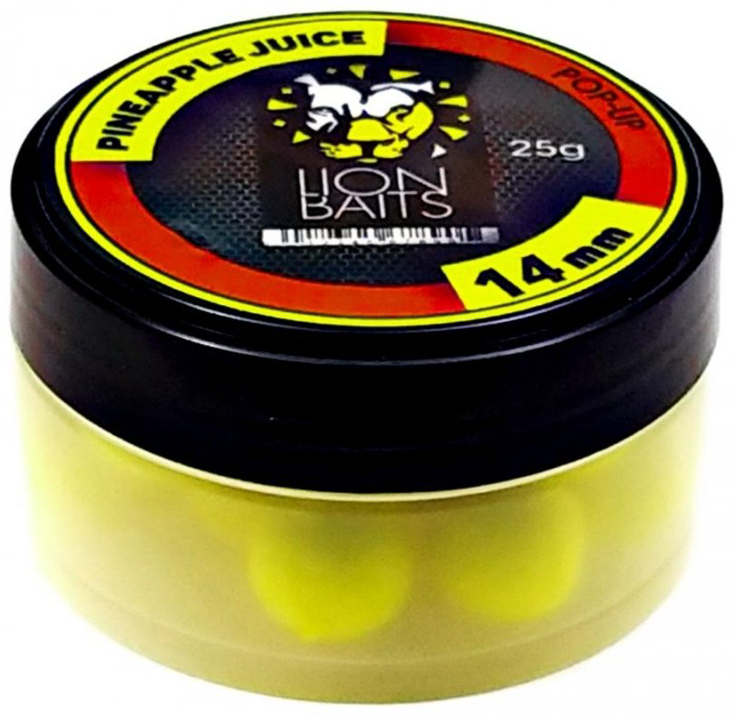 Прикормка Lion Baits Бойлы Pop-Up 14 мм 25 г LB-002949 ананас 0.025 кг купить,NaN