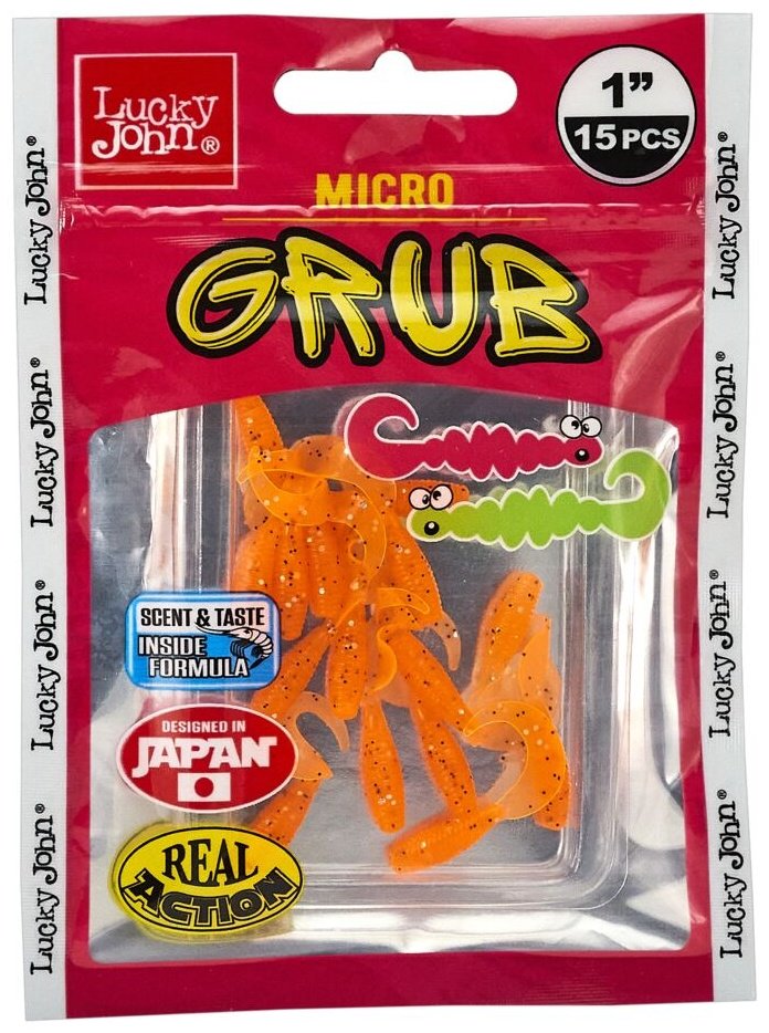 Мягкая приманка Lucky John Micro Grub 140159-036 15 шт купить,NaN