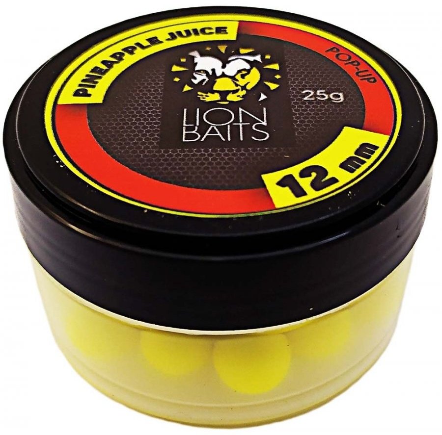 Прикормка Lion Baits Бойлы Pop-Up 12 мм 25 г LB-002927 ананас 0.03 кг купить,NaN