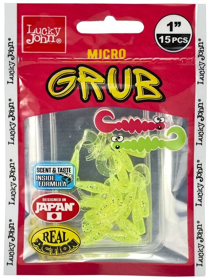 Мягкая приманка Lucky John Micro Grub 140159-071 15 шт купить,NaN