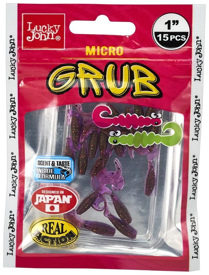 Мягкая приманка Lucky John Micro Grub 140159-S13 15 шт купить,NaN