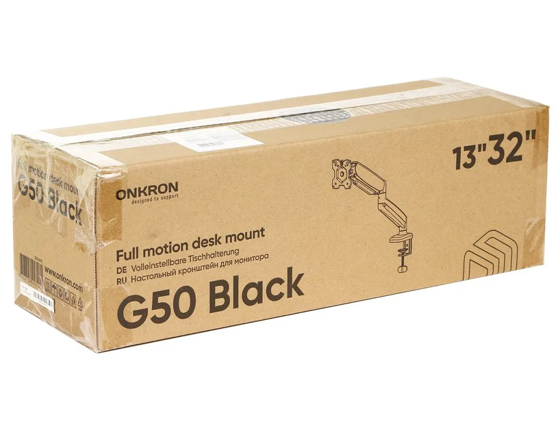 Настольное крепление для монитора Onkron G50 13"-32" черный купить,NaN