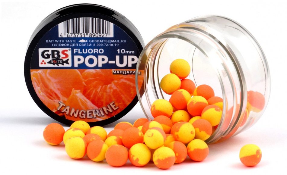 Прикормка GBS Baits GBS-POP-UP-10-0.4-MAND Мандарин 0.04 кг купить,NaN