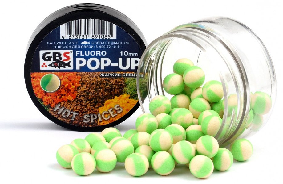 Прикормка GBS Baits GBS-POP-UP-10-0.4-SPIC Острые специи 0.04 кг купить,NaN