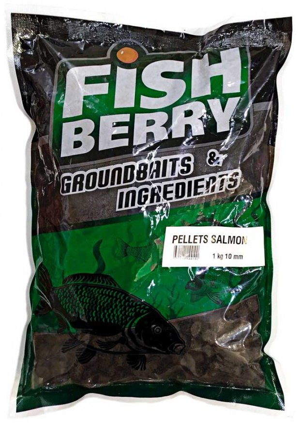 Прикормка Fish Berry Пеллетс гранул. темно-коричневый 10мм LBP-0023 Лосось 1 кг купить,NaN