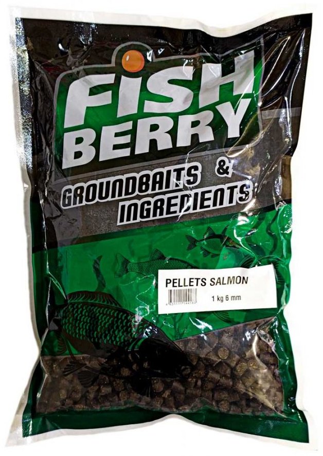 Прикормка Fish Berry Пеллетс гранул. темно-коричневый 6мм Лосось 1 кг купить,NaN
