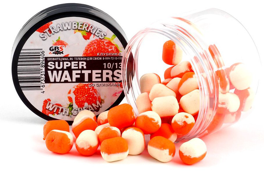 Прикормка GBS Baits GBS-WF-10x13-STR-CREAM Клубника со сливками 0.067 кг купить,NaN