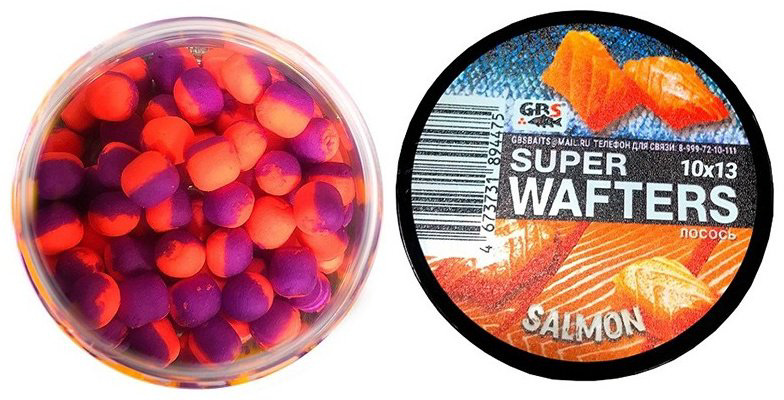 Прикормка GBS Бойлы Baits Wafters 10-13мм Лосось Лосось 0.067 кг купить,NaN