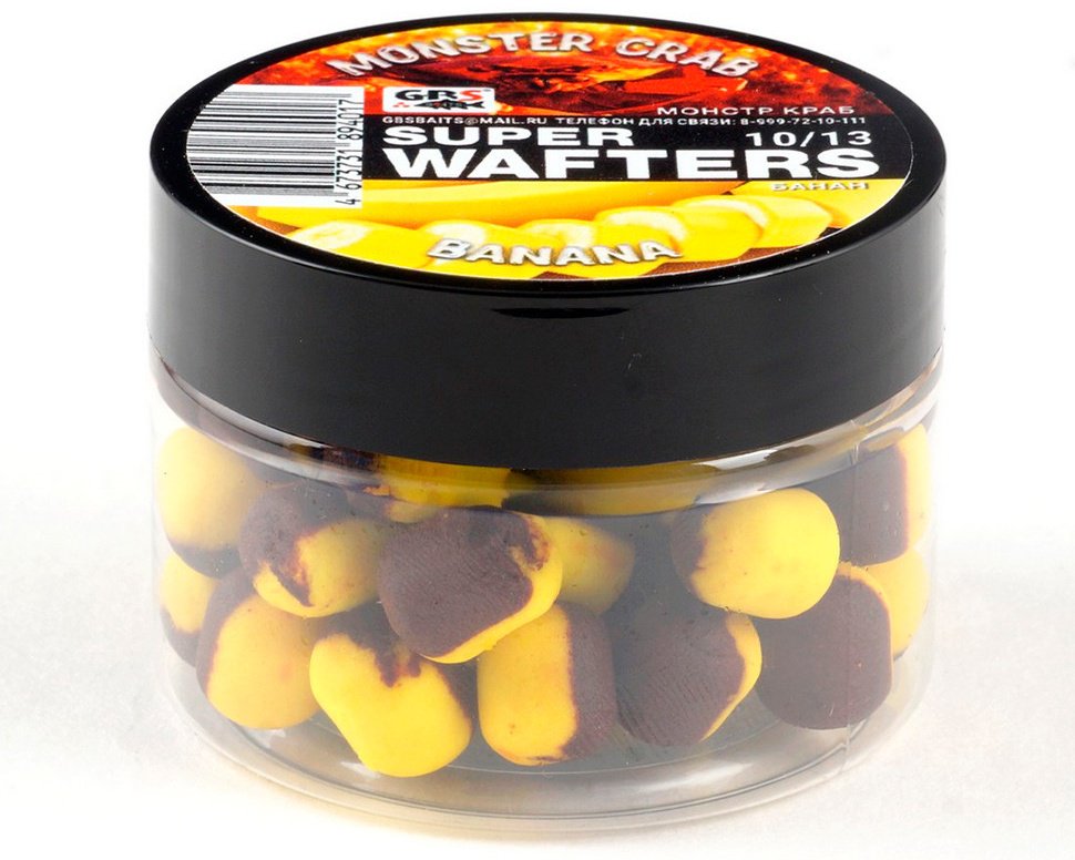 Прикормка GBS Baits GBS-WF-10x13-MONS-CRAB-BN Монстр краб Банан 0.067 кг купить,NaN