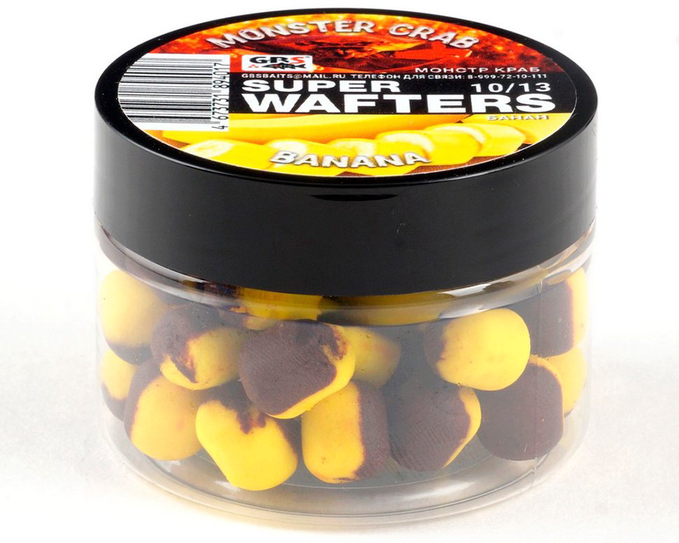Прикормка GBS Baits GBS-WF-10x13-MONS-CRAB-BN Монстр краб Банан 0.067 кг купить,NaN