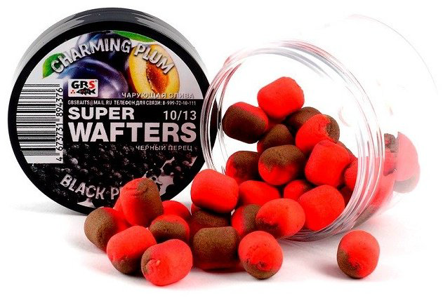 Прикормка GBS Бойлы Baits Wafters 10-13мм Чарующая слива и Черный перец Чарующая слива и Черный перец 0.04 кг купить,NaN