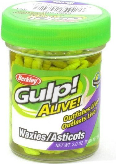 Мягкая приманка Berkley 1140592-GR 60 шт  Chartreuse Waxies купить,NaN