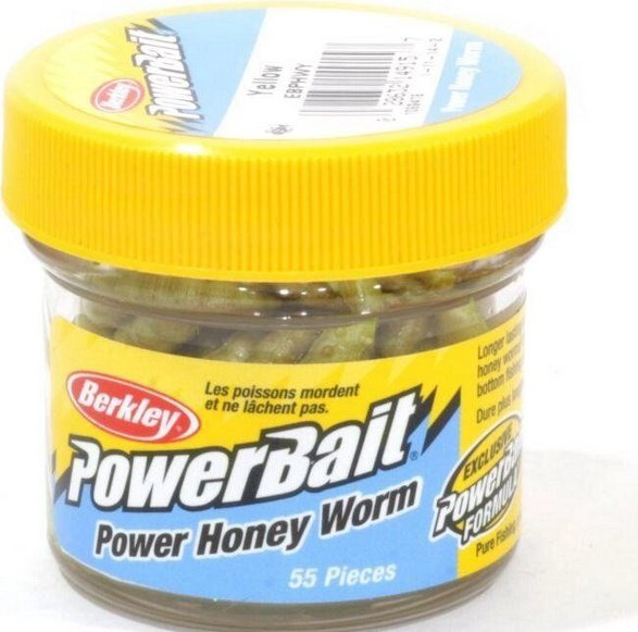Мягкая приманка Berkley 1089418-GR 55 шт  Yellow Power Honey Worm купить,NaN