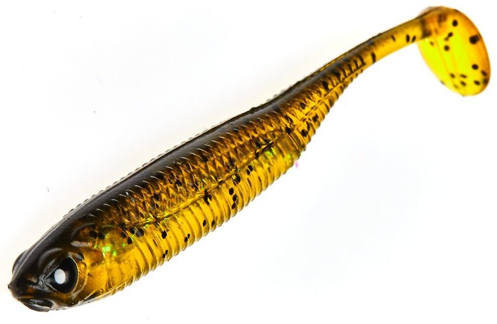 Мягкая приманка Lucky John Виброхвосты съедоб. искусст. 3D Series MAKORA SHAD TAIL 3.0in(07,60) 7 шт 76 мм коричневый купить,NaN
