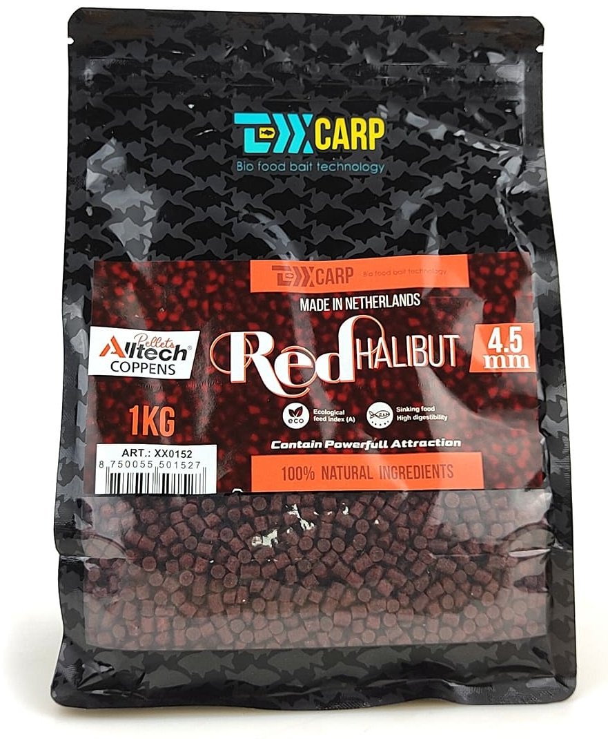 Прикормка TEXX Carp Coppens 4.5mm, Red Halibut, 1kg Red Halibut 1 кг