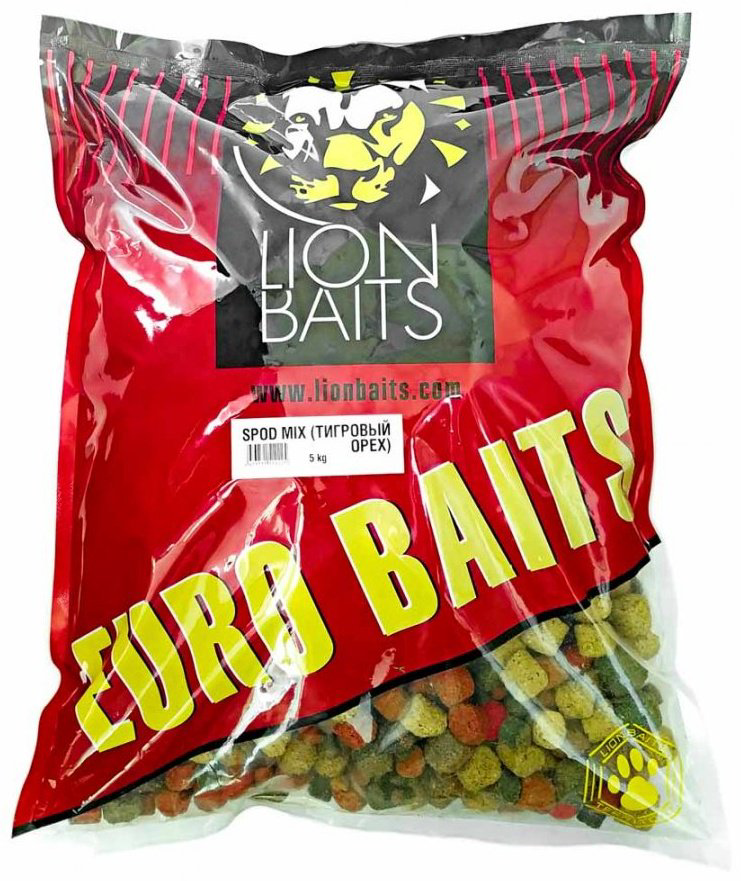 Прикормка Lion Baits Spod Mix SM-004 Тигровый орех 5 кг купить,NaN