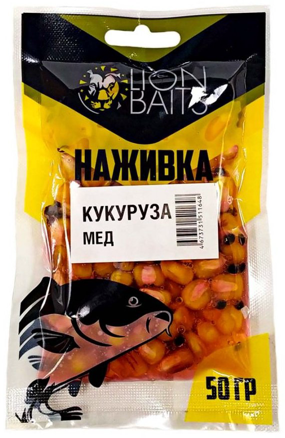 Прикормка Lion Baits Кукуруза насадочная LBNC-005 Мёд 0.05 кг купить,NaN
