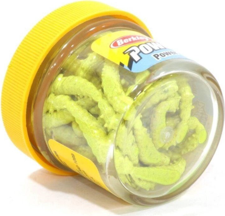 Мягкая приманка Berkley 1214506-GR 55 шт  Hot Yellow Power Honey Worm купить,NaN