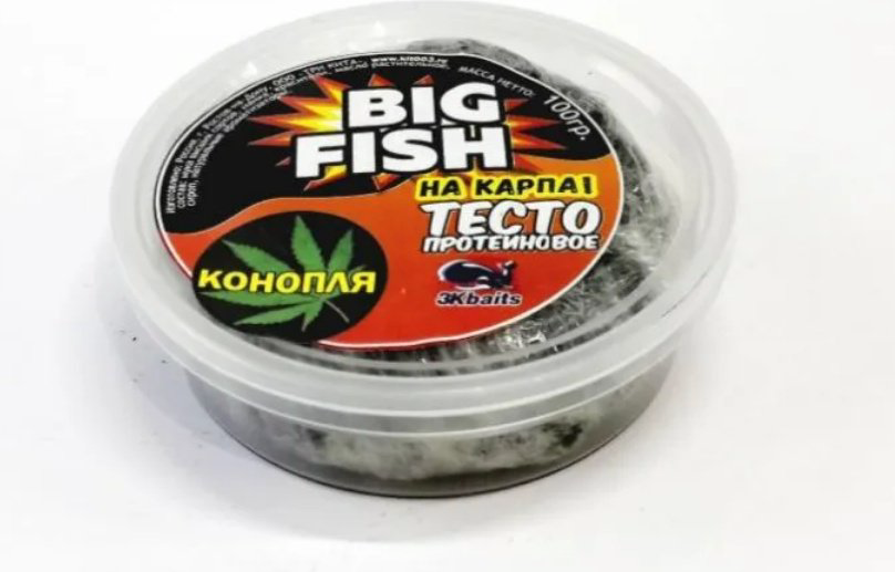 Прикормка Big fish BF-TST-0.1-CR-HMP Зеленая конопля 0.1 кг купить,NaN