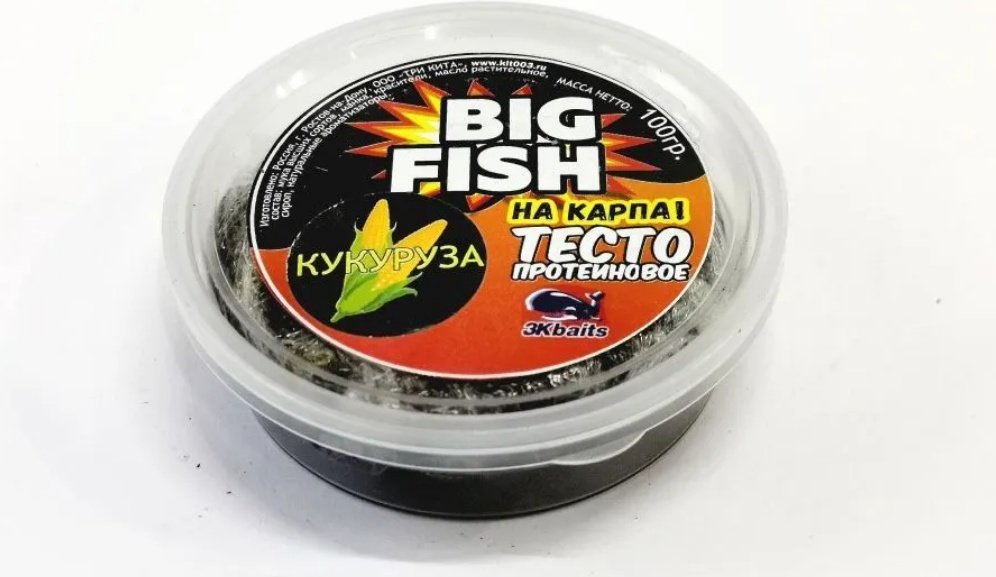 Прикормка Big fish BF-TST-0.1-CR-CORN Молодая кукуруза 0.1 кг купить,NaN