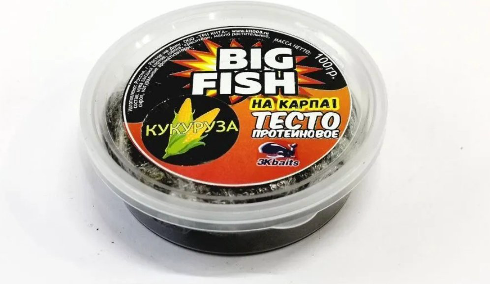 Прикормка Big fish BF-TST-0.1-CR-CORN Молодая кукуруза 0.1 кг купить,NaN