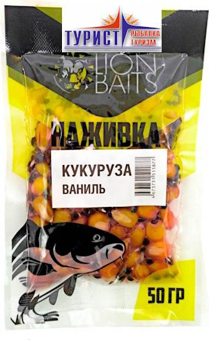 Прикормка Lion Baits Кукуруза LBNC-009 ваниль 0.01 кг купить,NaN