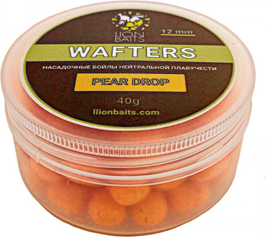 Прикормка Lion Baits Бойлы Wafters 12мм 40гр LB-004002 PEAR DROP 0.04 кг купить,NaN