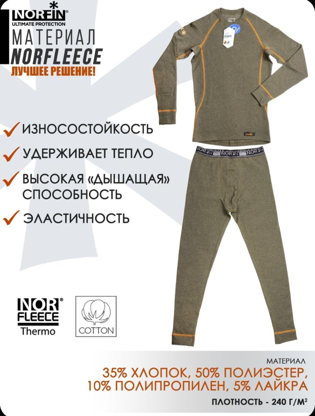 Костюм NORFIN ATLANTIC CLASSIC PRO 3083001-S S