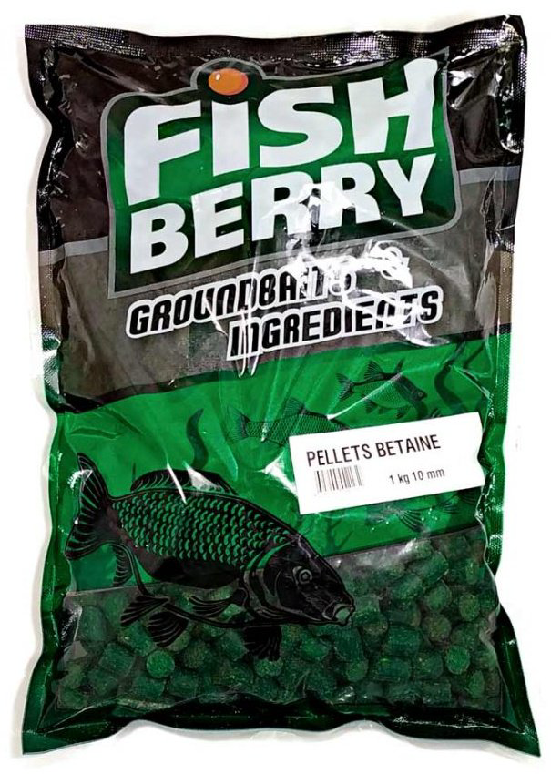 Прикормка Fish Berry Пеллетс гранул. зеленый бетаин 10мм морепродукты 1 кг купить,NaN
