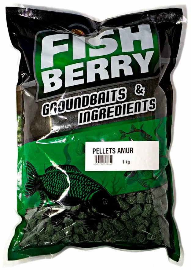 Прикормка Fish Berry Пеллетс быстрорастворимый 8-10мм FB-00617 Амур Люцерна 1 кг купить,NaN