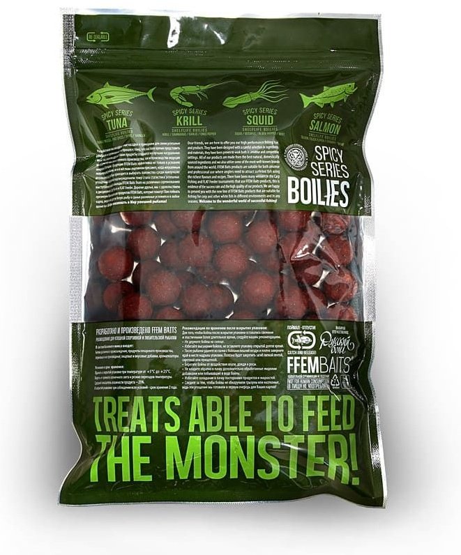 Прикормка FFEM Ajika Boilies Krill ABK-201 криль 1 кг