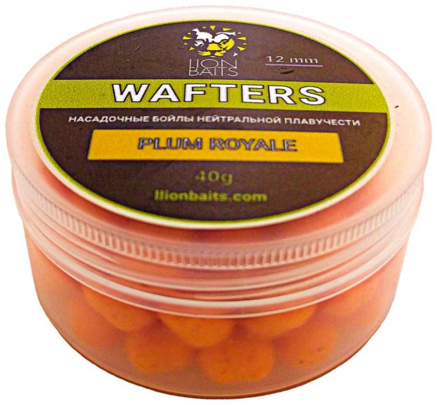 Прикормка Lion Baits Бойлы Wafters 12мм 40гр LB-004003 PLUM ROYALE 0.04 кг