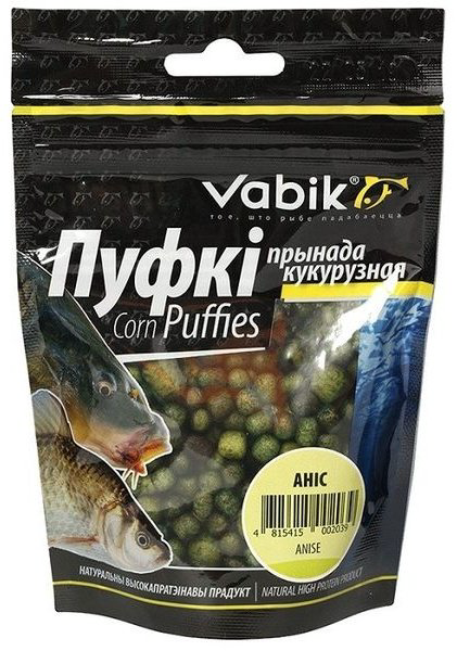Прикормка Vabik Насадка Corn Puffies1 Анис 0.02 кг купить,NaN