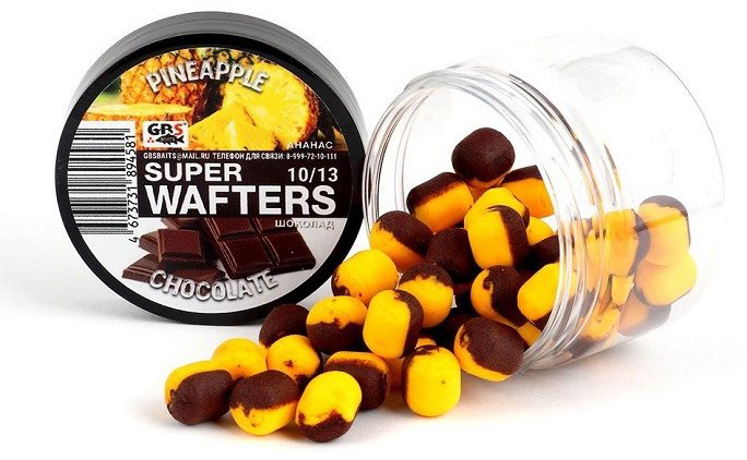 Прикормка GBS Бойлы Baits Wafters 10-13мм Ананас Шоколад Ананас Шоколад 0.067 кг купить,NaN