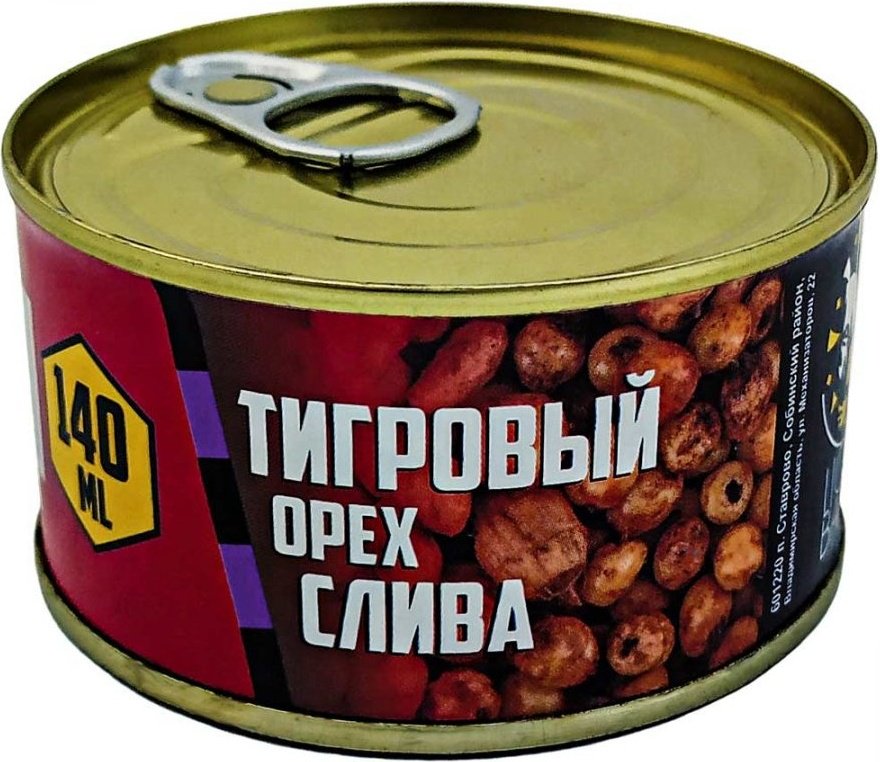 Прикормка Lion Baits Тигровый орех консервированный LB-000022 cлива 0.14 кг