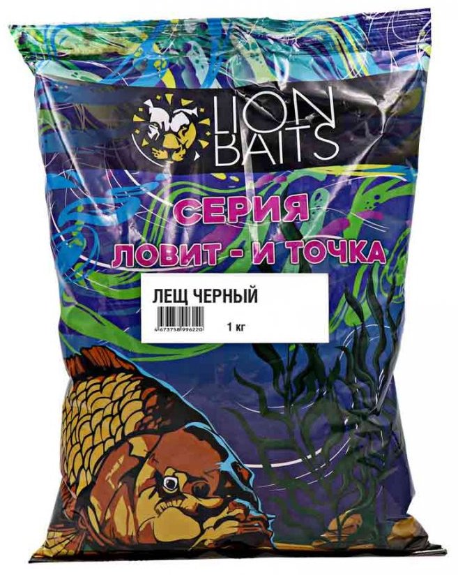 Прикормка Lion Baits LBCL-005 Лещ черный 1 кг купить,NaN