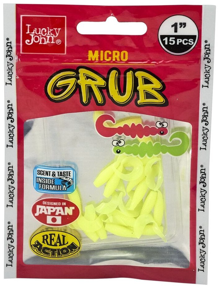 Мягкая приманка Lucky John Micro Grub 140159-S88 15 шт купить,NaN