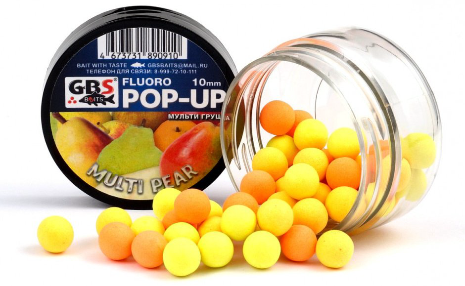 Прикормка GBS Baits GBS-POP-UP-10-0.4-MULP Мульти груша 0.04 кг