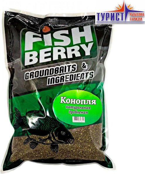 Прикормка Fish Berry KDN-08 конопля 1 кг купить,NaN