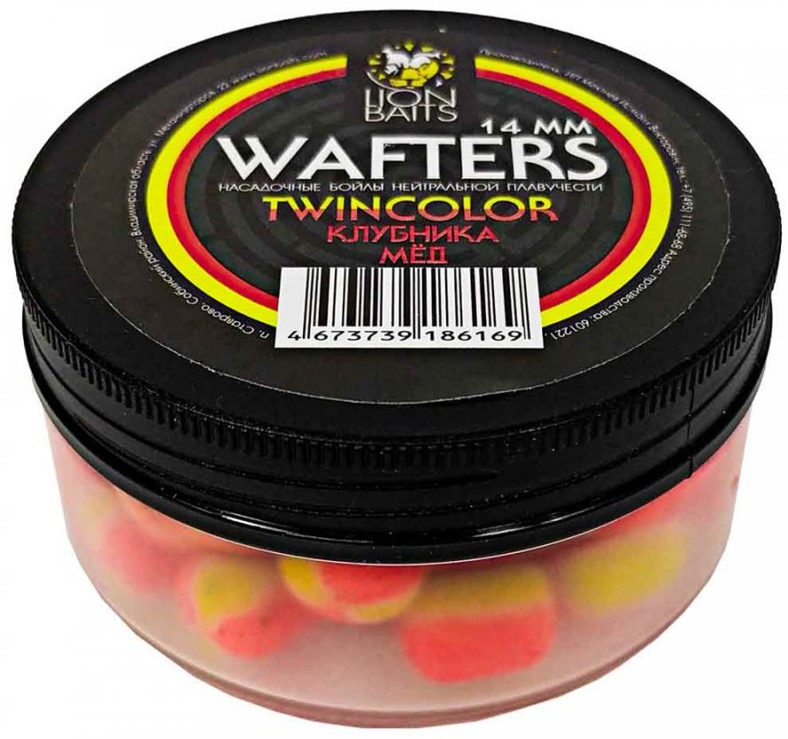 Прикормка Lion Baits Бойлы Wafters двухцветные 14мм 40гр LB-004025 Клубника-Мёд 0.04 кг - ForteMarket Прикормка Lion Baits Бойлы Wafters двухцветные 14мм 40гр LB-004025 Клубника-Мёд 0.04 кг купить,NaN
