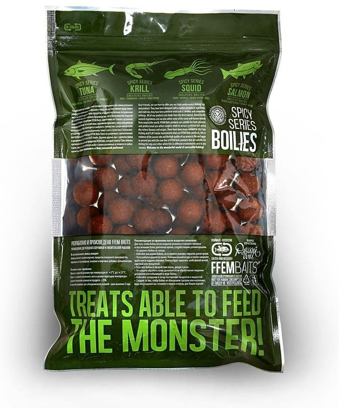 Прикормка FFEM Ajika Boilies 20mm Salmon 1kg ASL-201 лосось 1 кг купить,NaN