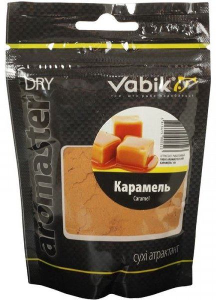 Прикормка Vabik Аттрактант Aromaster-Dry2 Карамель 0.1 кг