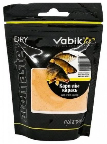 Прикормка Vabik Аттрактант Aromaster-Dry4 Карп-Линь-Карась 0.1 кг