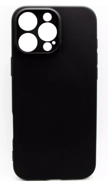 Чехол для iPhone 16 Pro Max A-case silicone black