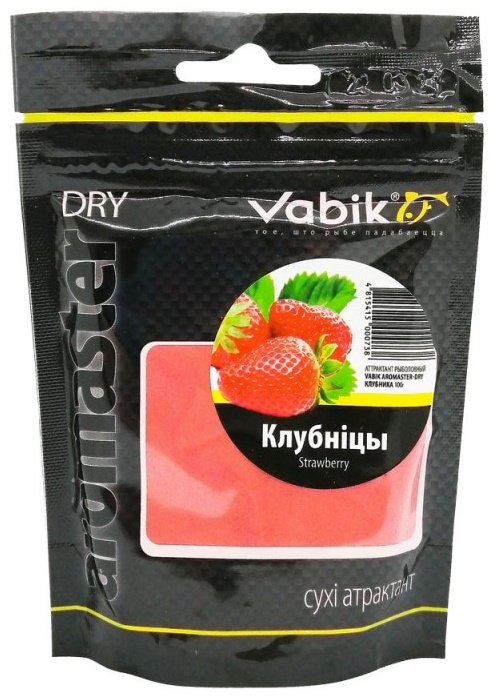 Прикормка Vabik Аттрактант Aromaster-Dry 100гр Клубника Клубника 0.1 кг купить,NaN