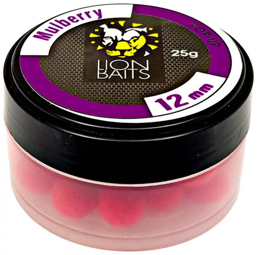 Прикормка Lion Baits бойл Pop-Up 12мм 25гр Mulberry LB-002941 Mulberry 0.1 кг купить,NaN
