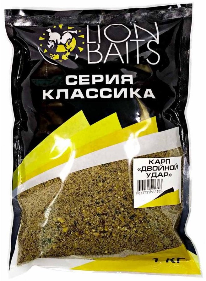 Прикормка Lion Baits Двойной удар двойной удар 1 кг