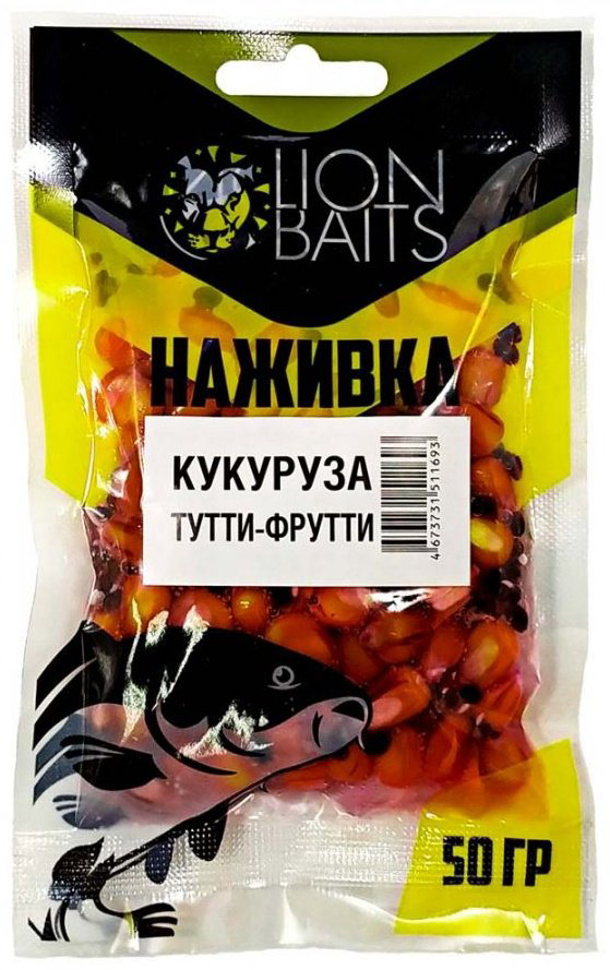 Прикормка Lion Baits Кукуруза насадочная LBNC-003 Тутти-Фрутти 0.05 кг