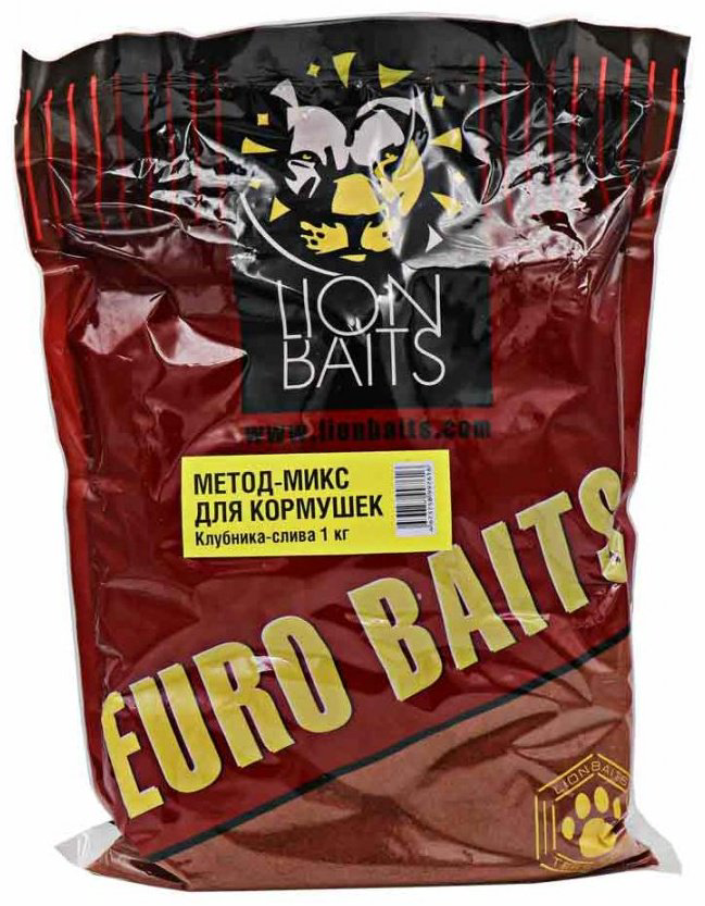 Прикормка Lion Baits LBМDK-001 Клубника-Слива 1 кг купить,NaN